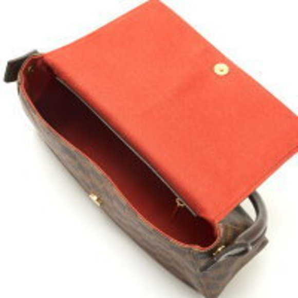 Louis Vuitton Looping Brown hand Bag Damier Ebene Shoulder Leather - Picture 7 of 7